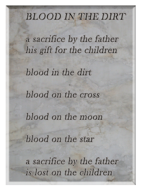 Blood in the Dirt poem